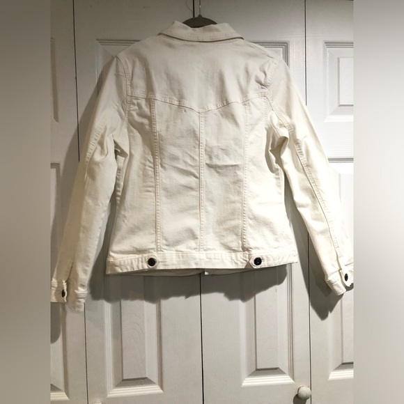 Wrangler Authentics Women’s Stretch Denim Off-White Jacket - Picture 12 of 13